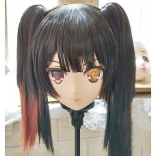 (KM262)Quality Handmade Female/Girl Resin 3/4 Head Japanese Cartoon Character Tokisaki Kurumi Cosplay Kigurumi Mask Crossdresser